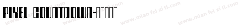 pixel countdown字体转换